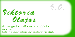 viktoria olajos business card